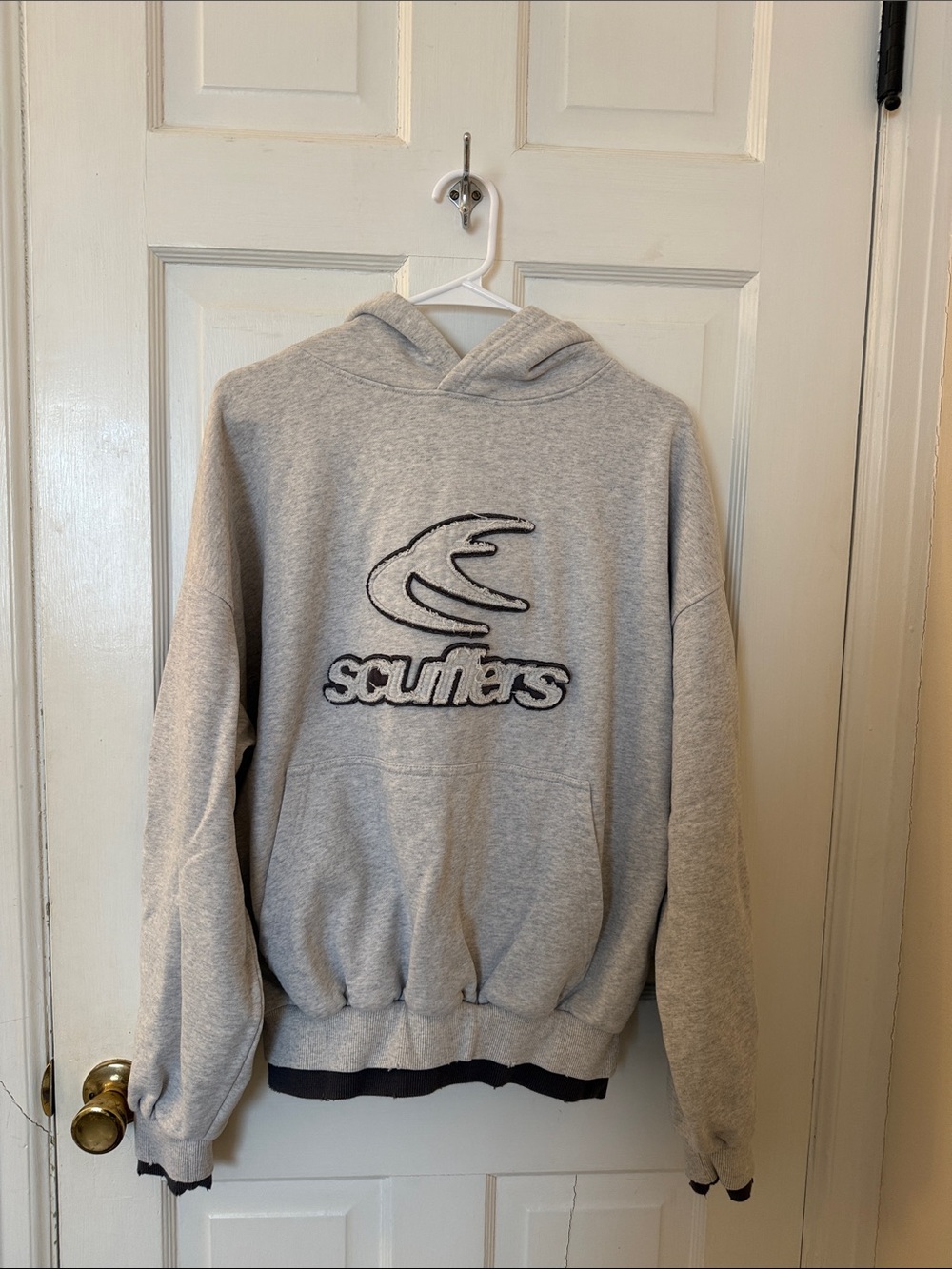 Scuffers Gray Hooded Sweatshirt with Logo